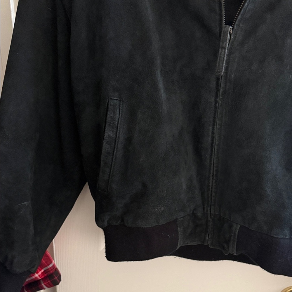Black Bomber Jacket by Rage - Picture 3 of 5